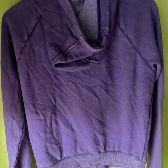 Vintage PINK Victoria Secret Full Zip Hoodie Purple White Women's Size Large - Picture 14 of 14